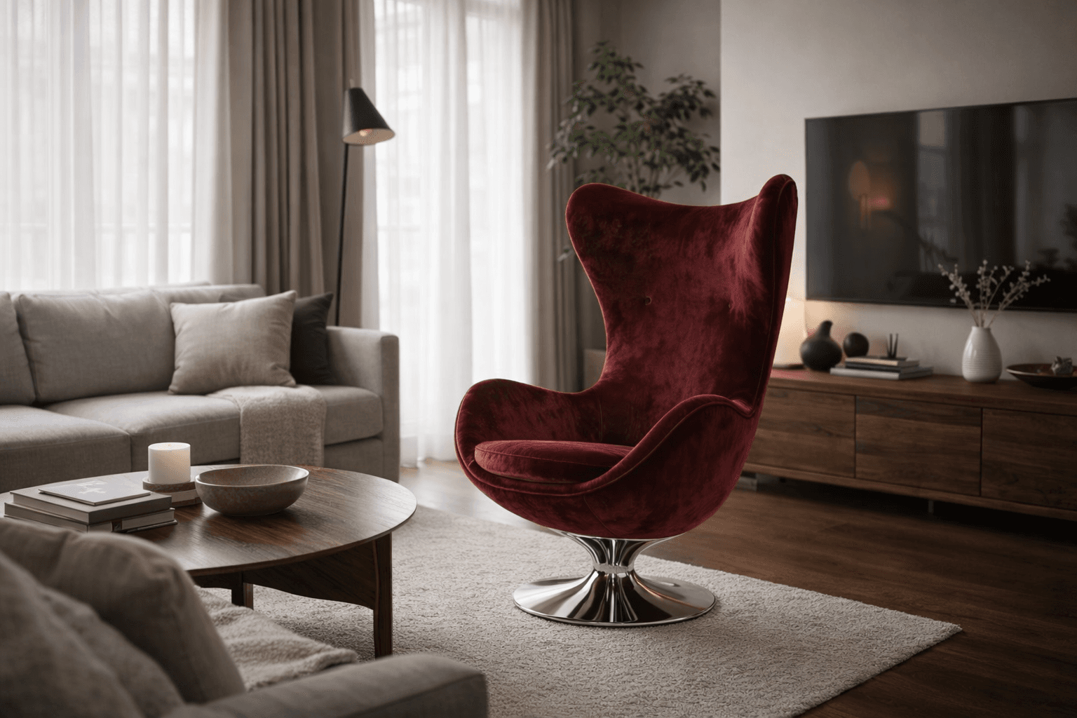 Charcoal Modern Seat - Image principale