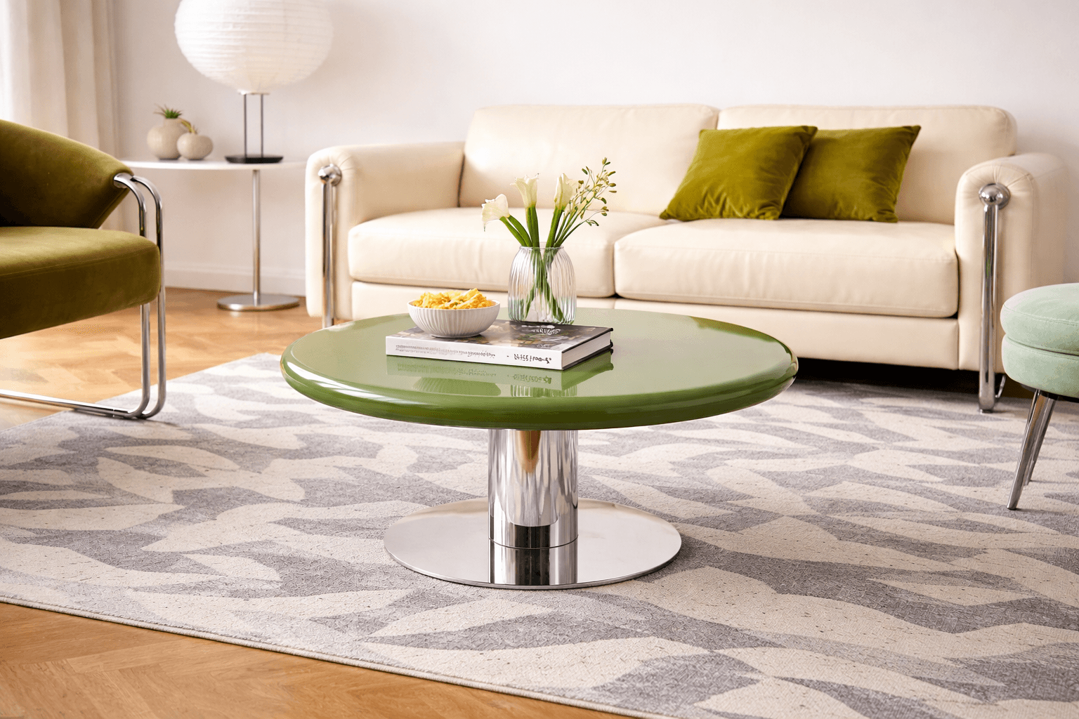 Sage Green Side Table - Image principale