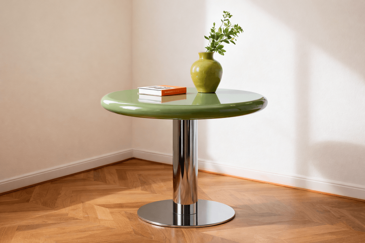 Sage Green Side Table - 3